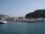 保田港に入港